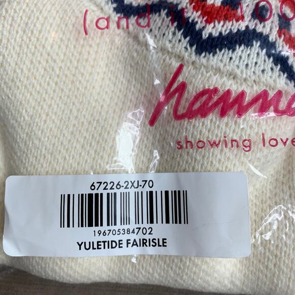 Hanna Andersson New in Bag Yuletide Fairisle Sweater Romper - Picture 4 of 9